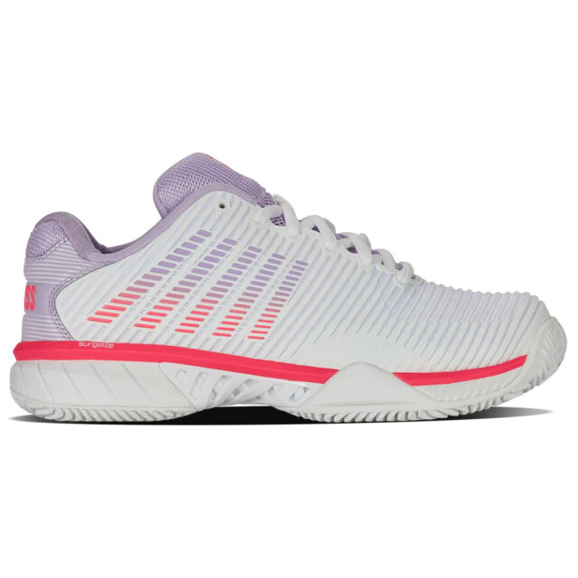 K-Swiss hypercourt express 2 clay tennisschoenen gravel dames wit-roze 068150_107-9 large