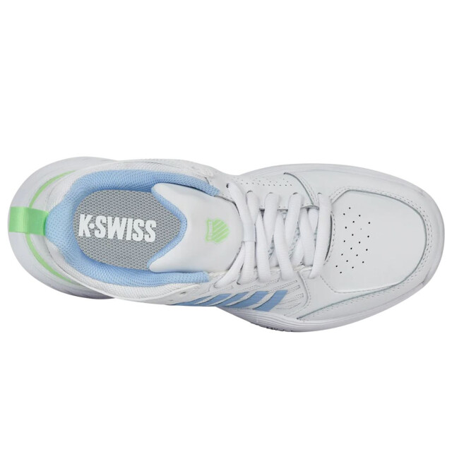 K-Swiss court express 2 clay tennisschoenen gravel dames wit-blauw 068149_102-8 large