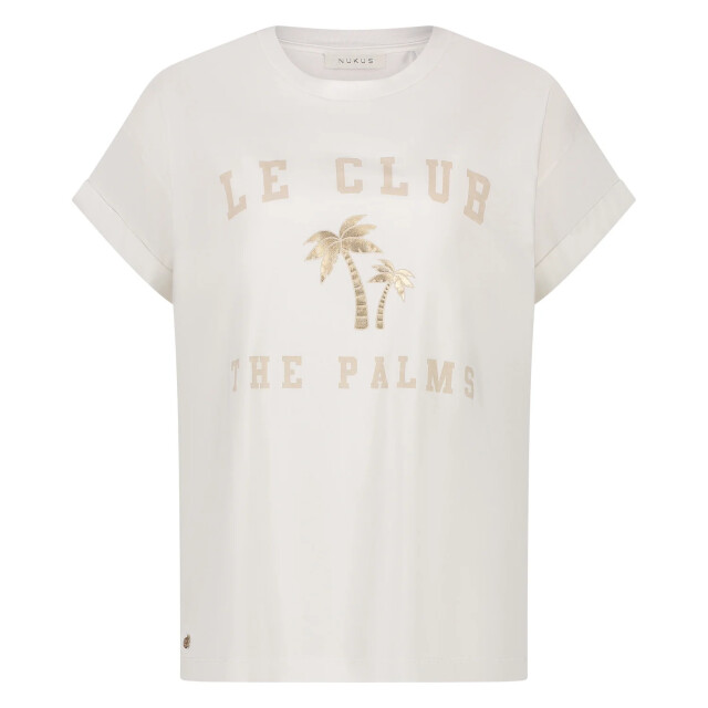 Nukus Nks04003 131 molly shirt palm tree offwhite/sand NKS04003 131 large