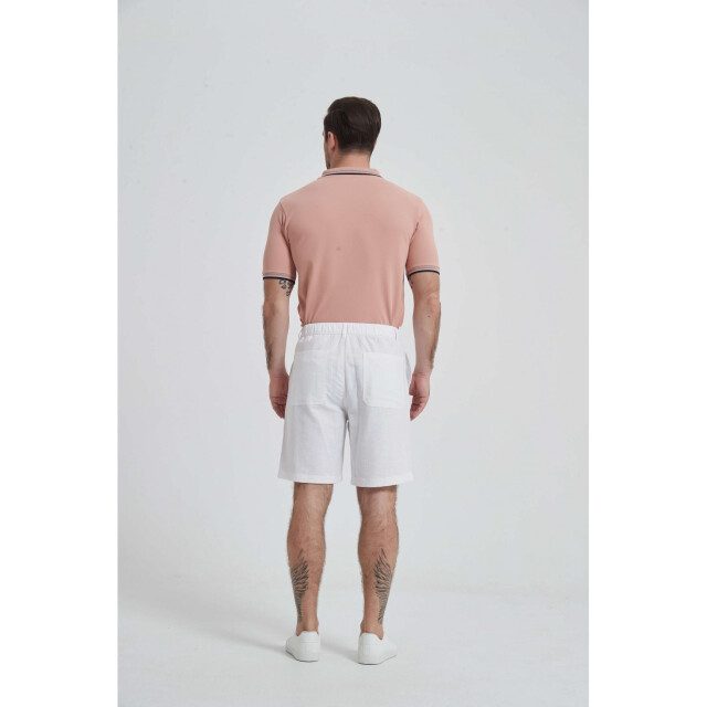 William de Faye Linnen shorts - WM25-161-BLANC large
