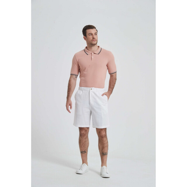 William de Faye Linnen shorts - WM25-161-BLANC large