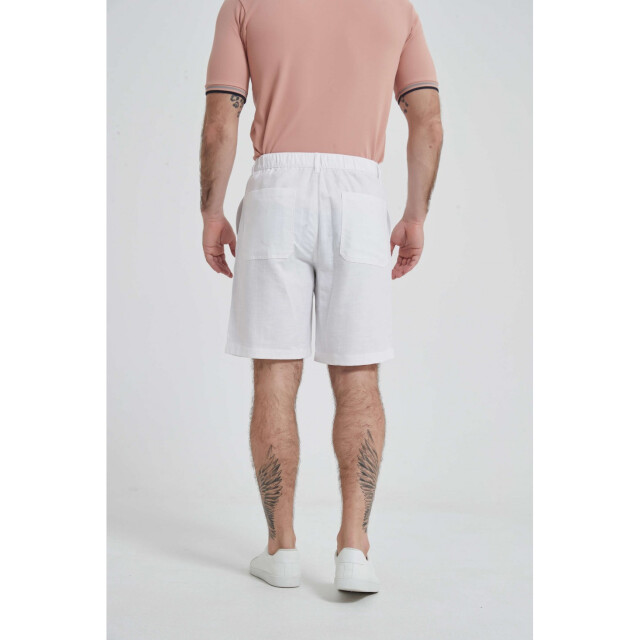 William de Faye Linnen shorts - WM25-161-BLANC large