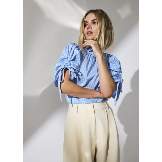 Co'Couture Diviacc puff ss blouse gestreept 9308415820104 large