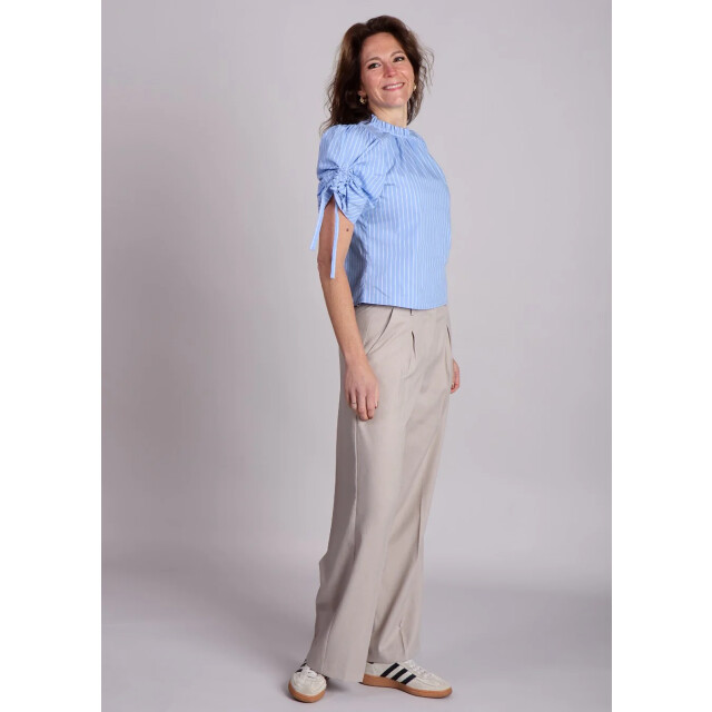 Co'Couture Diviacc puff ss blouse gestreept 9308415820104 large