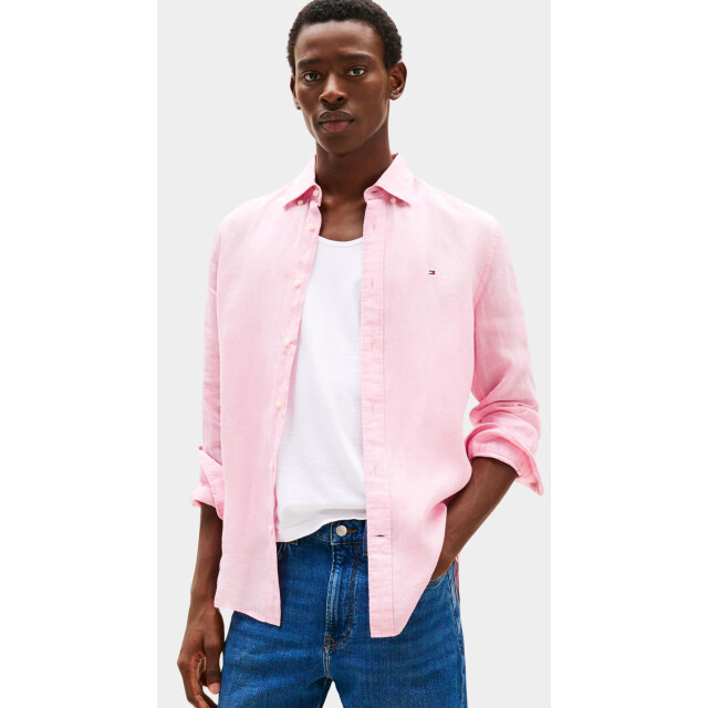 Tommy Hilfiger Casual hemd lange mouw pigment dyed li solid rf shirt mw0mw34602/tol 184929 large
