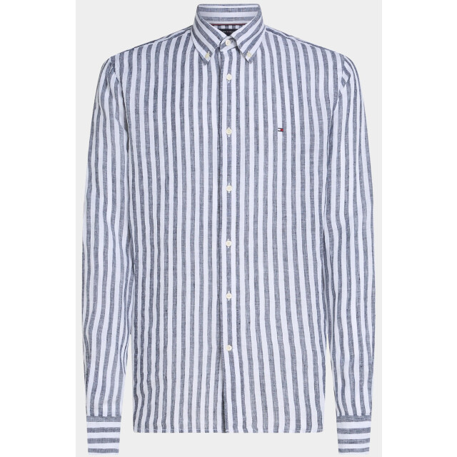 Tommy Hilfiger Casual hemd lange mouw linen essential stripe rf shir mw0mw38581/0a5 184931 large