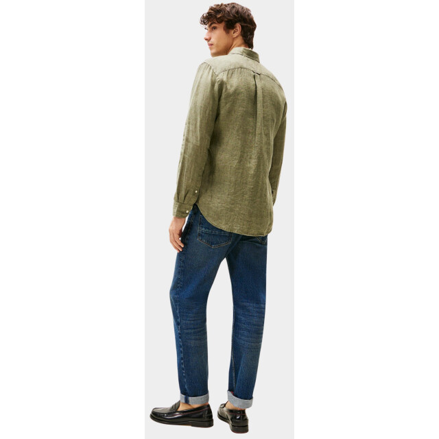 Tommy Hilfiger Casual hemd lange mouw pigment dyed li solid rf shirt mw0mw34602/pli 184928 large
