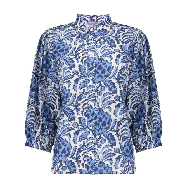 Geisha 53262-20 010 blouse off-white/blue 53262-20 010 large