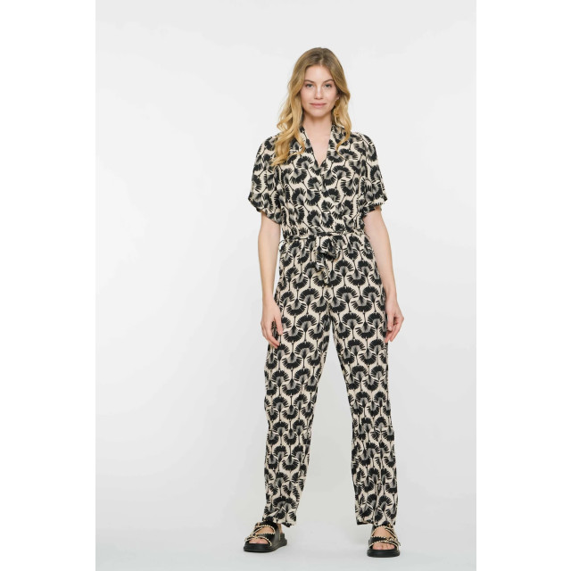 Geisha 51175-70 010 jumpsuit aop x-over off-white/black 51175-70 010 large