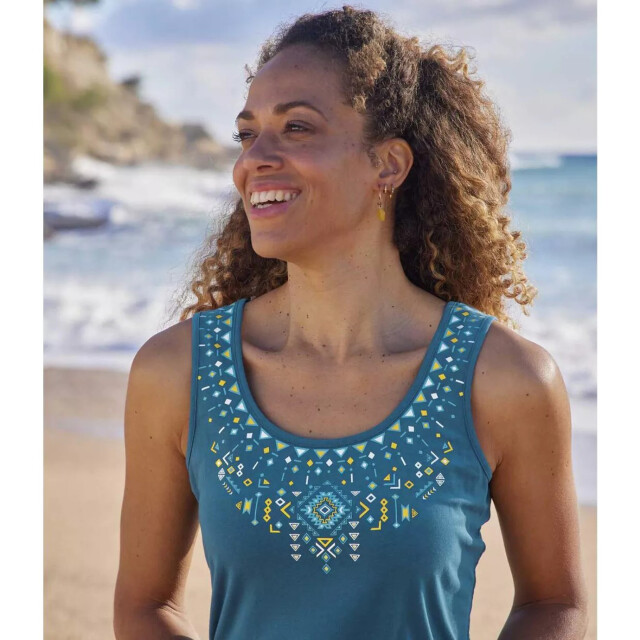 Atlas for Women Dames vest top (set van 2) UTAF730_yellownavyblue large