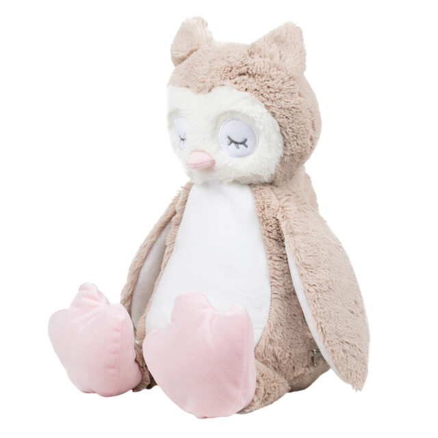 Mumbles Zippie uil pluche speelgoed UTLT1115_lightbrown large