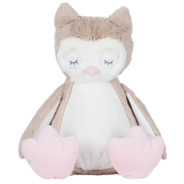 Mumbles Zippie uil pluche speelgoed UTLT1115_lightbrown large