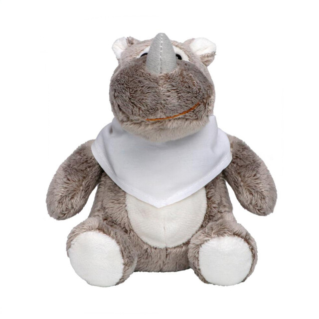 Mbw Minifeet leif neushoorn pluche speelgoed UTLT3403_greywhite large