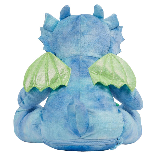 Mumbles Zippie draak pluche speelgoed UTLT3846_blue large