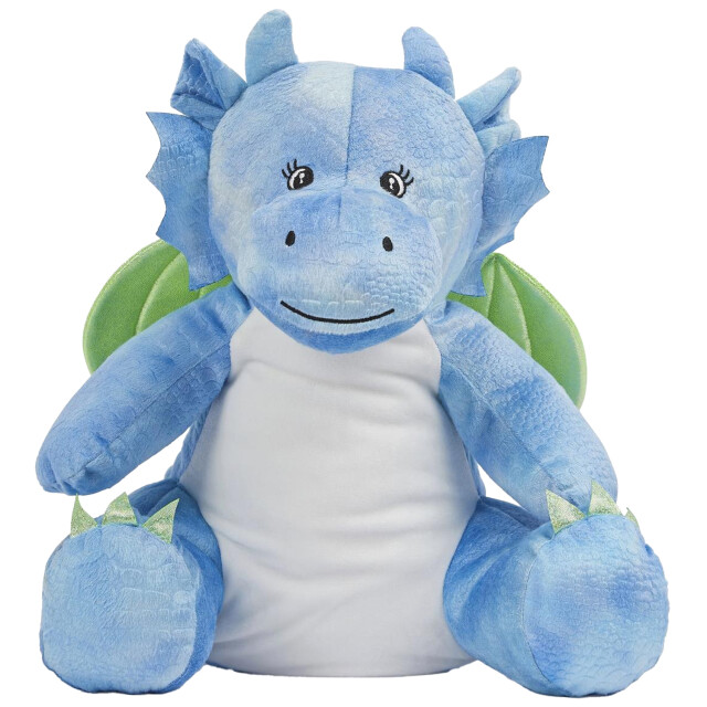 Mumbles Zippie draak pluche speelgoed UTLT3846_blue large