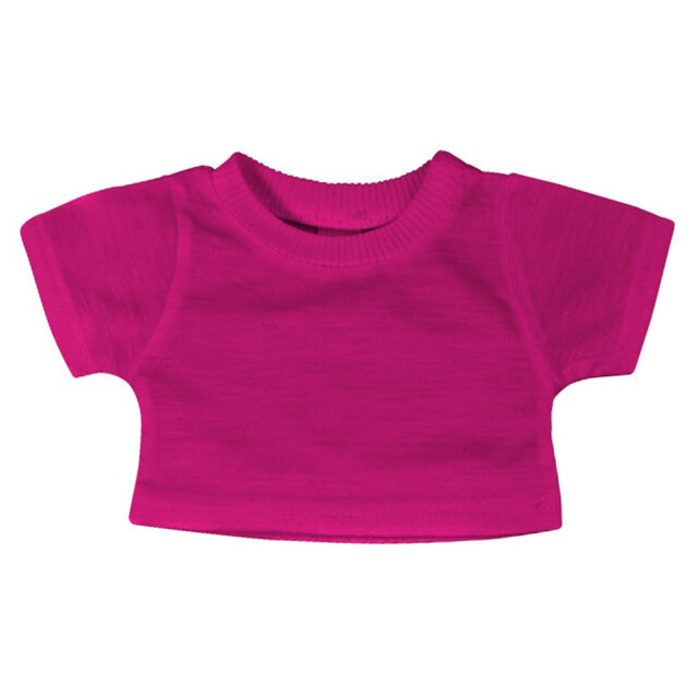 Mumbles Katoenen effen teddy t-shirt UTLT5823_fuchsia large