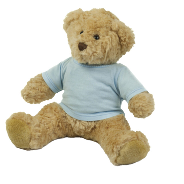 Mumbles Katoenen effen teddy t-shirt UTLT5823_babyblue large