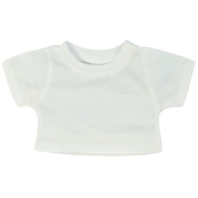 Mumbles Katoenen effen teddy t-shirt UTLT5823_white large