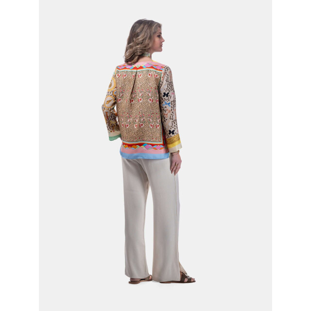 Mucho Gusto ® blouse roma luipaard barok met gratis sjaal MUCHO GUSTO® Blouse Roma Luipaard Barok Met Gratis Sjaal large