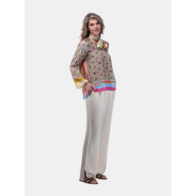 Mucho Gusto ® blouse roma luipaard barok met gratis sjaal MUCHO GUSTO® Blouse Roma Luipaard Barok Met Gratis Sjaal large