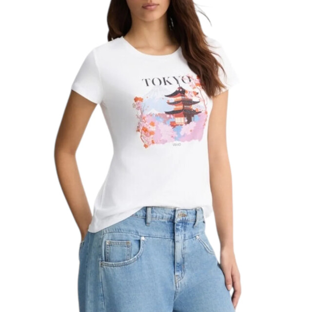 Liu Jo T-shirt dames Liu Jo Wit T-shirt Met Tokyo Print large