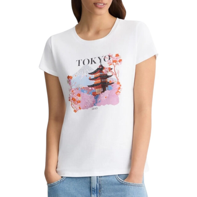 Liu Jo T-shirt dames Liu Jo Wit T-shirt Met Tokyo Print large