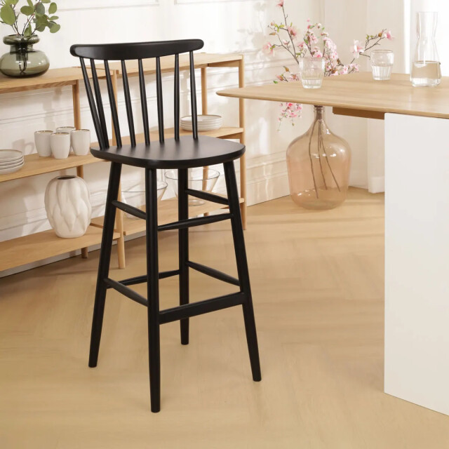 Fameg Lucia houten barkruk gebeitst 75 cm 2027412 large
