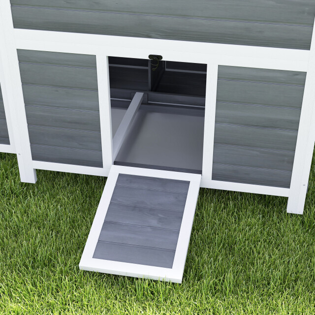4goodz Kippen legnest voor 4-6 kippen waterdicht dak 100x86x100cm grijs 3151480 large