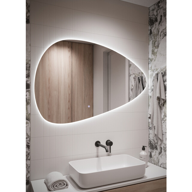 Badplaats Badkamerspiegel sona led 118 x 78 cm led verlichting badkamer 3180896 large