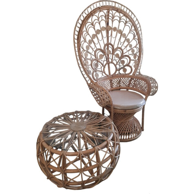 Furnilux -peacock stoel-rotan-110x55x160 cm 3155470 large