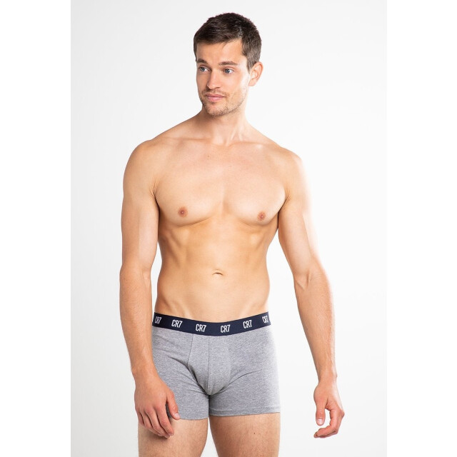 CR7 Heren boxershorts effen wit/blauw/grijs 3-pack CR7-300-8100-49-2701 large