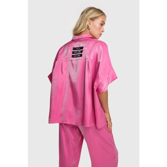 Alix The Label Shine boxy blouse pink 4319.64.0001 large