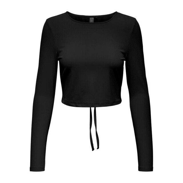 Only Play Homie on ls cropped rib tee 15339356 black ONLY PLAY HOMIE ON LS CROPPED RIB TEE 15339356 black large