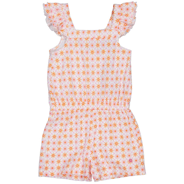Quapi Zomer broek meisjes - aop grafisch zana QS255 - Zana - oranje - AOP grafisch large