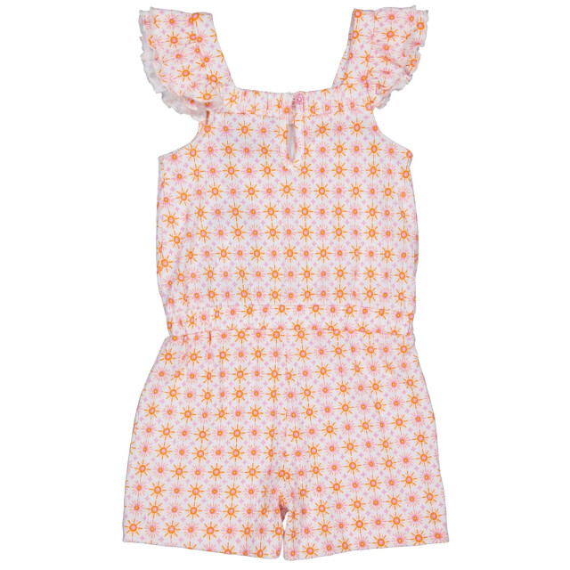 Quapi Zomer broek meisjes - aop grafisch zana QS255 - Zana - oranje - AOP grafisch large