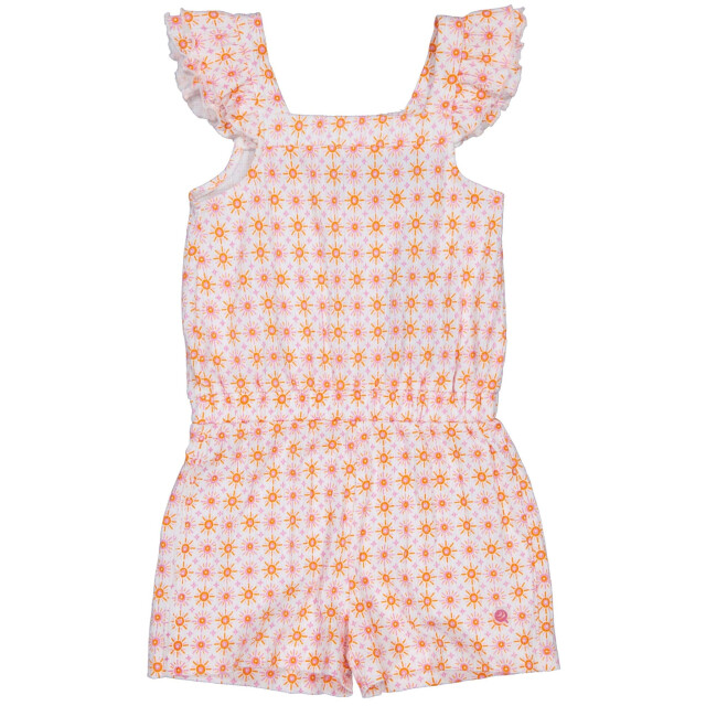 Quapi Zomer broek meisjes - aop grafisch zana QS255 - Zana - oranje - AOP grafisch large