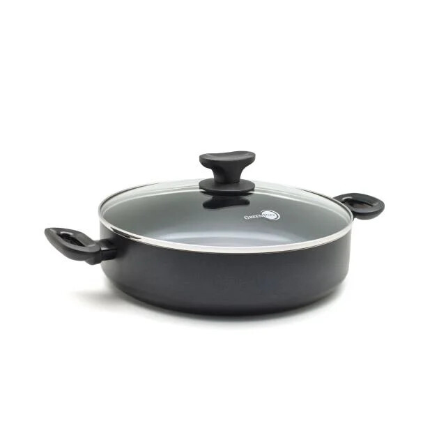 Greenpan Torino keramische hapjespan 28 cm met glazen deksel CC001694-001 large