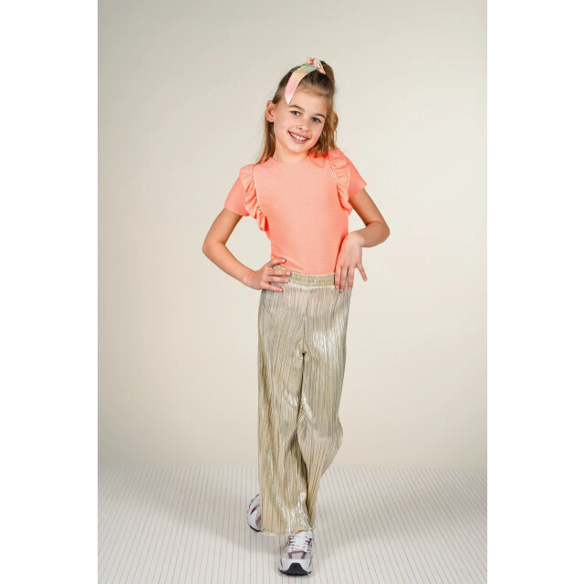 B.Nosy Zomer broek meisjes - metallic, plissee palomi Y502-5614-535 large