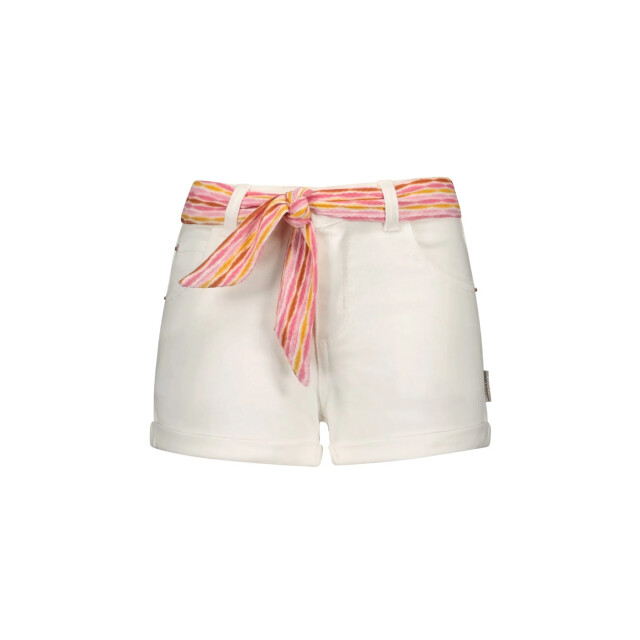 B.Nosy Zomer jeans short meisjes katoen riem patty Y502-5605-012 large