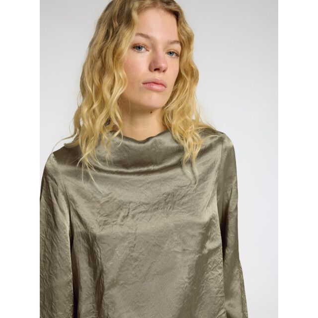 Selected Femme slfselene ls draped neckline top b 16097101 vetiver 06615.834.0014 large