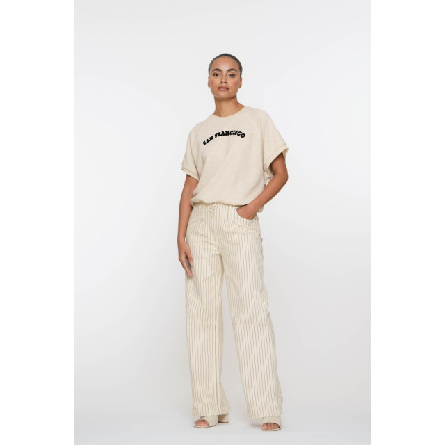 Geisha sweat short sleeves san francisco 52085-21 720 sand/black 06011.820.0045 large