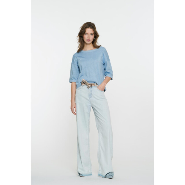 Geisha jeans wide + belt 51024-10 830 bleached 06511.264.0208 large