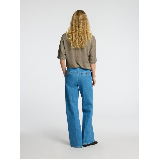 Selected Femme slfvilja linen ss tee 16090089 vetiver 06011.834.0131 large