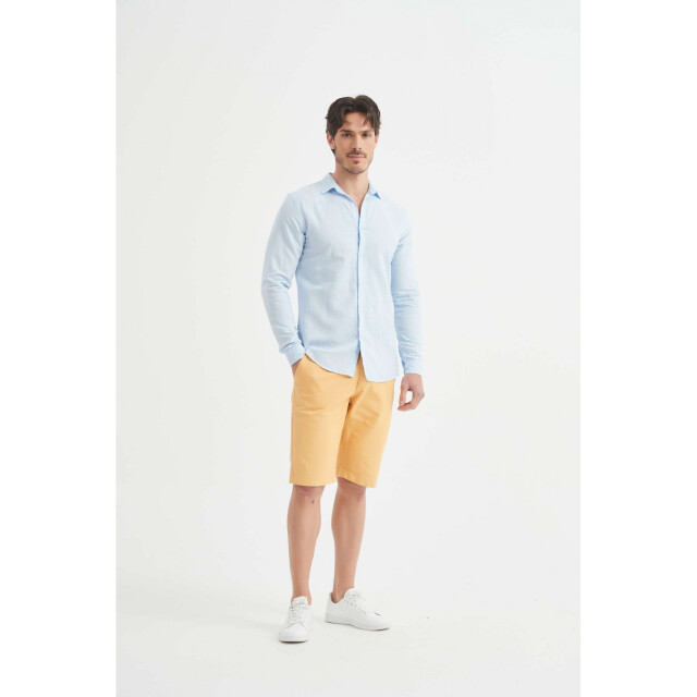 William de Faye Linnen shirt - WM25-154-CIEL large