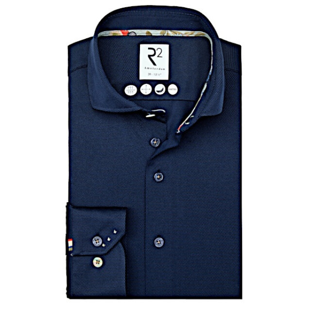 R2 Amsterdam R2 overhemd 128-wsp-001 navy 128-WSP-001 - Navy large