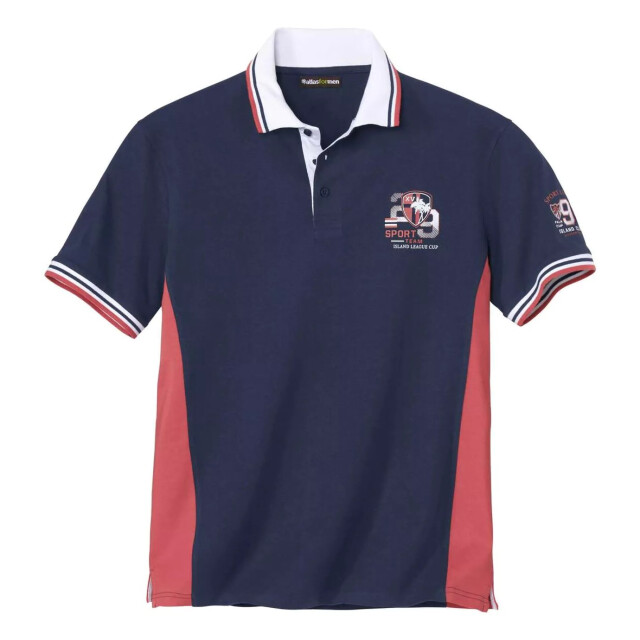 Atlas For Men Heren jersey sport poloshirt UTAF494_navy large
