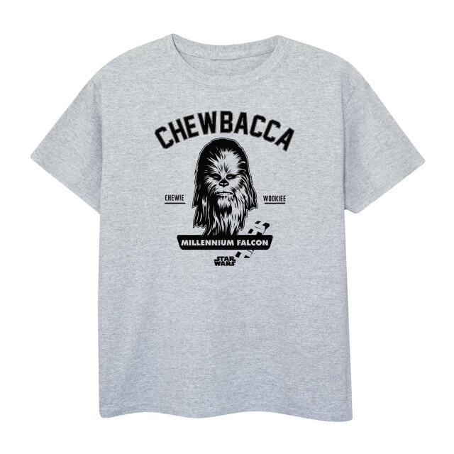 Li-cense Star wars meisjes collegiate chewbacca t-shirt UTBI1100_sportsgrey large