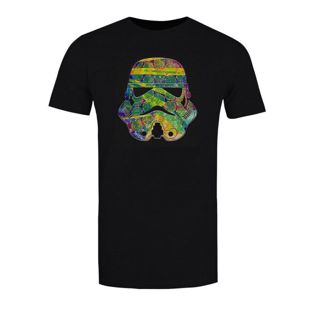 Li-cense Star wars katoenen t-shirt met stormtrooperpatroon voor meisjes UTBI1151_black large