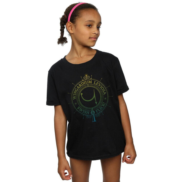 Li-cense Harry potter meisjes wingardium leviosa katoenen t-shirt UTBI1042_black large