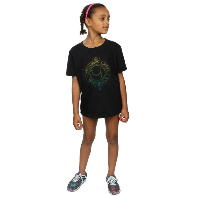 Li-cense Harry potter meisjes wingardium leviosa katoenen t-shirt UTBI1042_black large